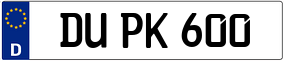 Trailer License Plate